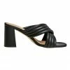 Belle & Bloom When In Rome Black Quilted Mule Shoe