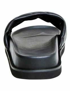 Belle & Bloom Go Get 'Em Black Quilted Slide -Deals Shoes Store 889076440 4 720x928