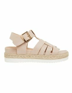 Ravella Web Blush Smooth Sandals