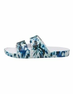 Freedom Moses Unisex Zeppelin White Slides