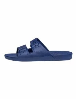 Freedom Moses Unisex Navy Slides
