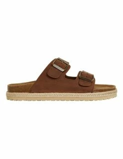 Easy Steps Crete Brown Oily Nubuck Sandals
