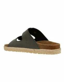 Easy Steps Crete Black Oily Nubuck Sandals -Deals Shoes Store 891321850 7 720x928