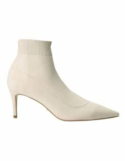 Tony Bianco Gwen Vanilla Sock Knit Boot