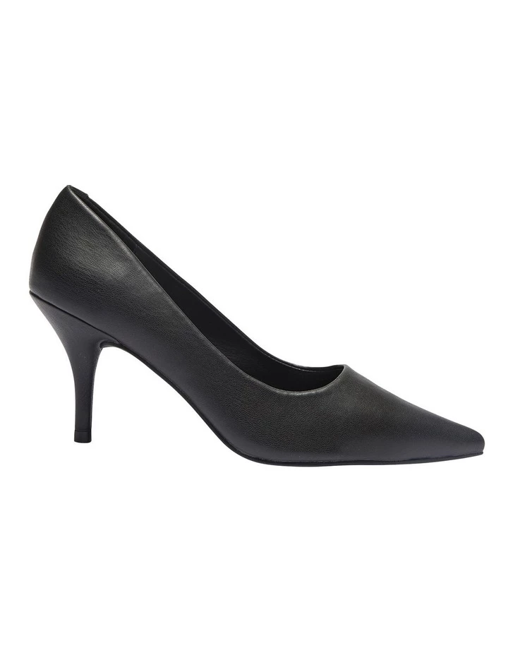 Ravella Wendy Black Smooth Heeled Shoes 1 Ravella Wendy Black Smooth Heeled Shoes