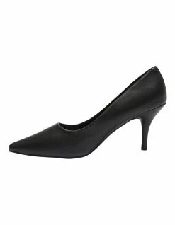 Ravella Wendy Black Smooth Heeled Shoes 9 Ravella Wendy Black Smooth Heeled Shoes -Deals Shoes Store 892533700 3 720x928