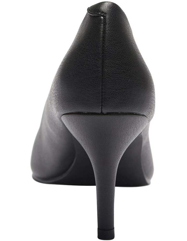 Ravella Wendy Black Smooth Heeled Shoes 5 Ravella Wendy Black Smooth Heeled Shoes - Image 5