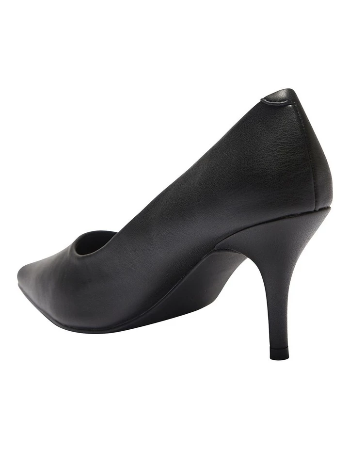 Ravella Wendy Black Smooth Heeled Shoes 6 Ravella Wendy Black Smooth Heeled Shoes - Image 6