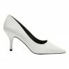 Ravella Wendy White Smooth Heeled Shoes