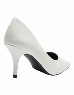 Ravella Wendy White Smooth Heeled Shoes 10 Ravella Wendy White Smooth Heeled Shoes -Deals Shoes Store 892533880 4 720x928