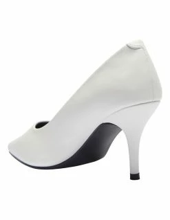 Ravella Wendy White Smooth Heeled Shoes 12 Ravella Wendy White Smooth Heeled Shoes -Deals Shoes Store 892533880 6 720x928