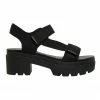 Sandler Canyon Black Fabric Sandals