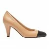 Easy Steps Mandy Black/Camel Glove Heeled Shoes
