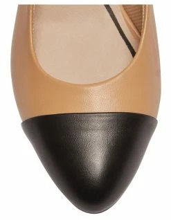 Easy Steps Mandy Black/Camel Glove Heeled Shoes -Deals Shoes Store 898183360 7 720x928