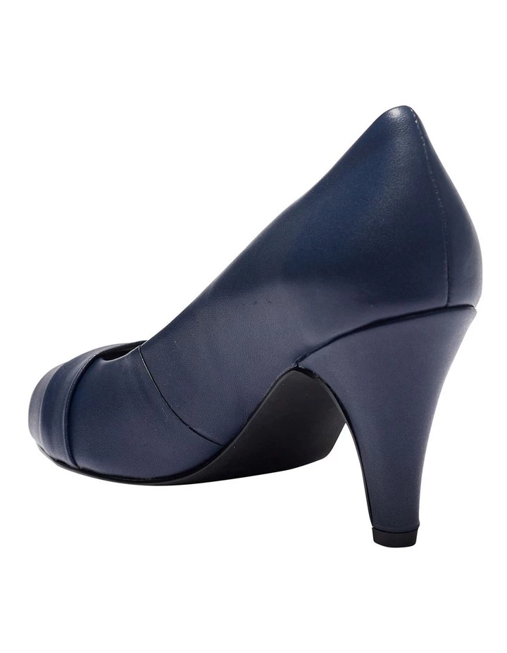 Easy Steps Matilda Navy Glove Heeled Shoes 6 Easy Steps Matilda Navy Glove Heeled Shoes - Image 6