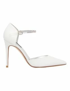 Nine West Fabulou White Pumps