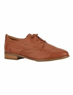Hush Puppies Luciana Tan Leather Lace-Up Shoes 8 Hush Puppies Luciana Tan Leather Lace-Up Shoes -Deals Shoes Store 899110540 3 720x928