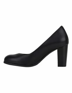 Hush Puppies The Tall Pump Black Leather Heels -Deals Shoes Store 899934940 4 720x928