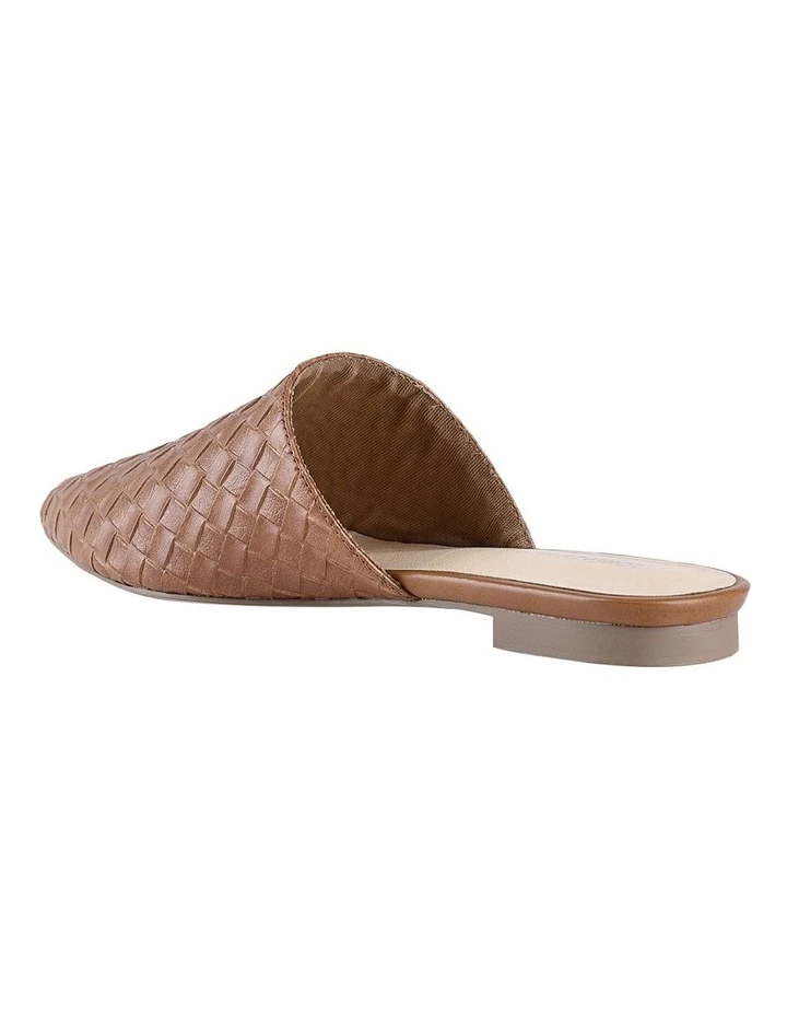 Verali Rose Tan Embossed Flat Shoes 4 Verali Rose Tan Embossed Flat Shoes - Image 4