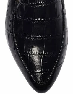 Sandler Leoni Black Croc Print Flat Shoes -Deals Shoes Store 900445420 7 720x928