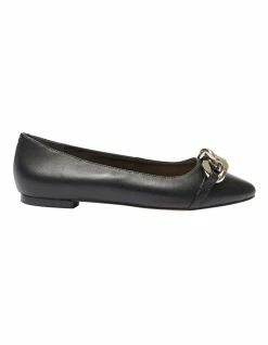 Sandler Lacey Black Glove Flat Shoes