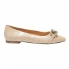 Sandler Lacey Nude Croc Print Flat Shoes