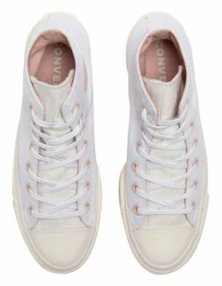 Converse Chuck Taylor All Star Lift Crafted White Canvas Platform Sneakers -Deals Shoes Store 900875800 6 720x928