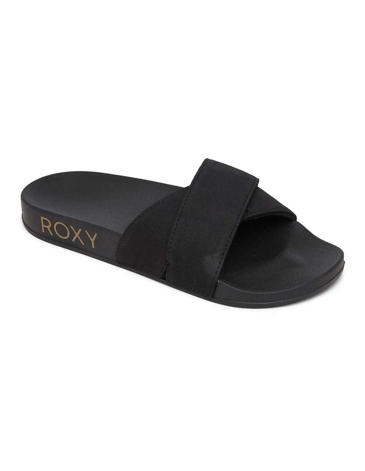Roxy Slippy Black Lux Slides 2 Roxy Slippy Black Lux Slides - Image 2