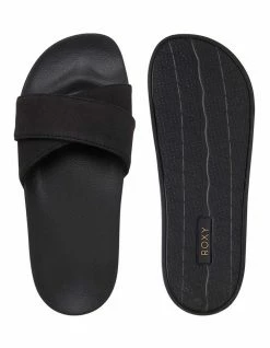 Roxy Slippy Black Lux Slides 5 Roxy Slippy Black Lux Slides -Deals Shoes Store 901897660 3 720x928