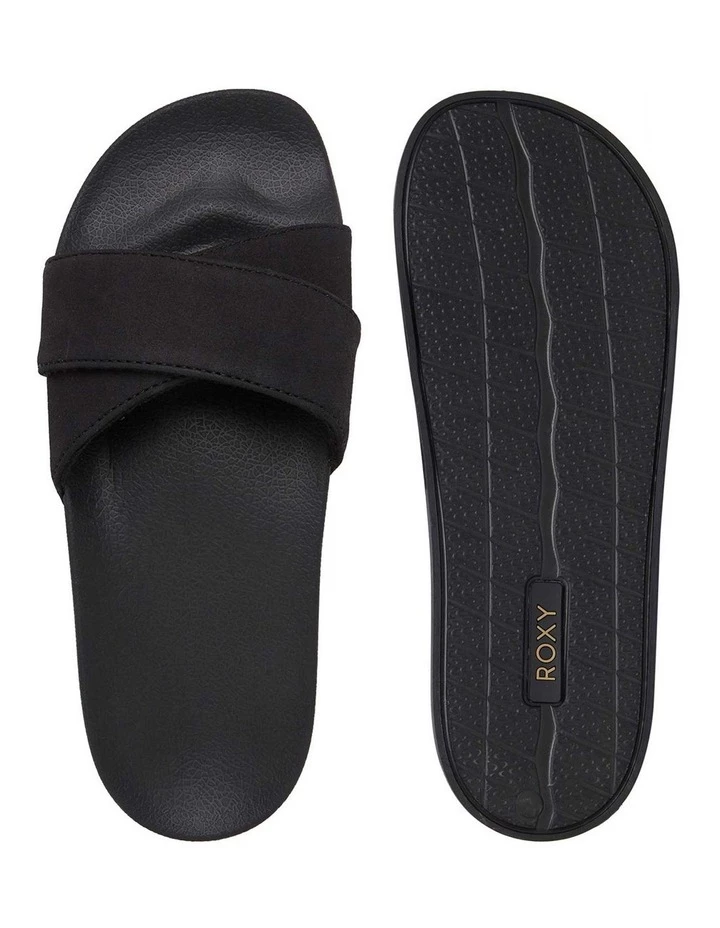 Roxy Slippy Black Lux Slides 3 Roxy Slippy Black Lux Slides - Image 3
