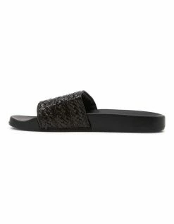 Roxy Slippy Black Jute Slides -Deals Shoes Store 901897930 4 720x928