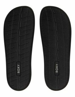 Roxy Slippy Black Jute Slides -Deals Shoes Store 901897930 5 720x928