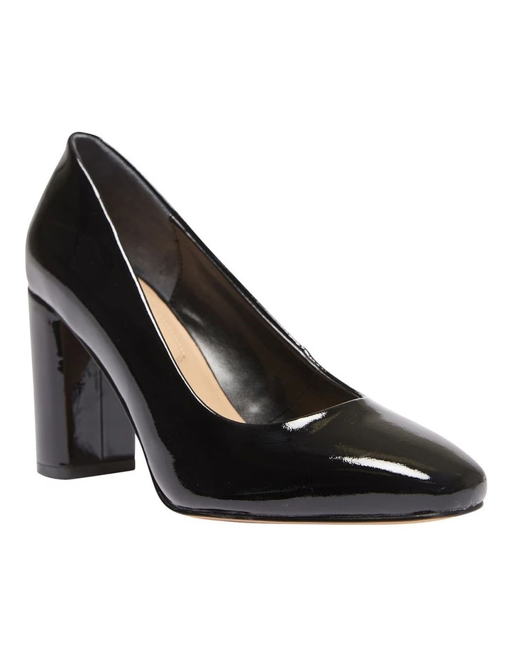 Sandler Amber Black Patent Heeled Shoes 2 Sandler Amber Black Patent Heeled Shoes - Image 2