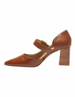 Jane Debster Giselle Cognac Glove Heeled Shoes -Deals Shoes Store 902163070 3 720x928
