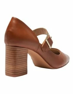 Jane Debster Giselle Cognac Glove Heeled Shoes -Deals Shoes Store 902163070 4 720x928