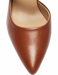 Jane Debster Giselle Cognac Glove Heeled Shoes -Deals Shoes Store 902163070 7 720x928