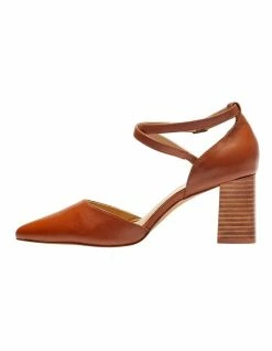 Jane Debster Gwyneth Cognac Glove Heeled Shoes -Deals Shoes Store 902163430 3 720x928