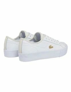 Lacoste Ziane Plus White Leather Tonal Sneakers -Deals Shoes Store 902196010 3 720x928
