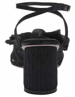 Pink Inc Secret Black Fabric Sandals -Deals Shoes Store 903560860 5 720x928