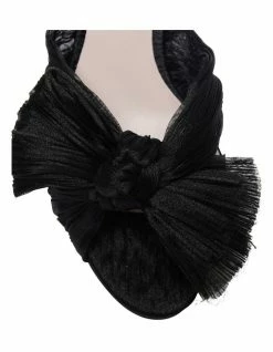 Pink Inc Secret Black Fabric Sandals -Deals Shoes Store 903560860 7 720x928